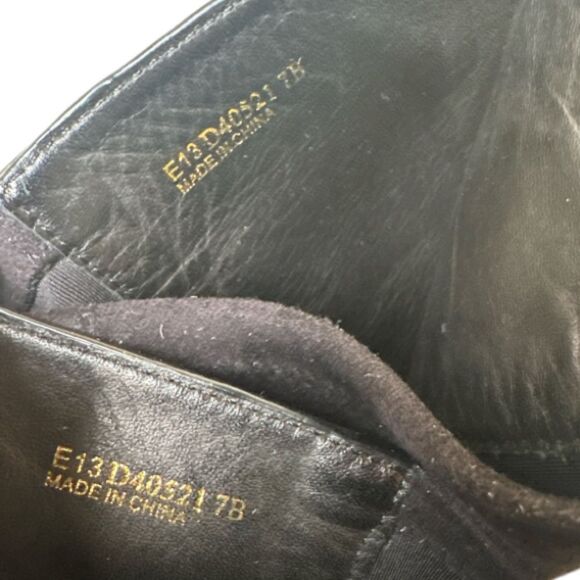 COLE HAAN Adler Black Leather Suede Riding Boots - Picture 13 of 14